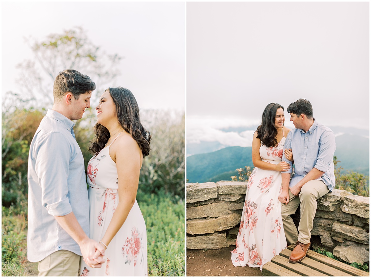 Mountain engagement, Greenville Wedding Photographer