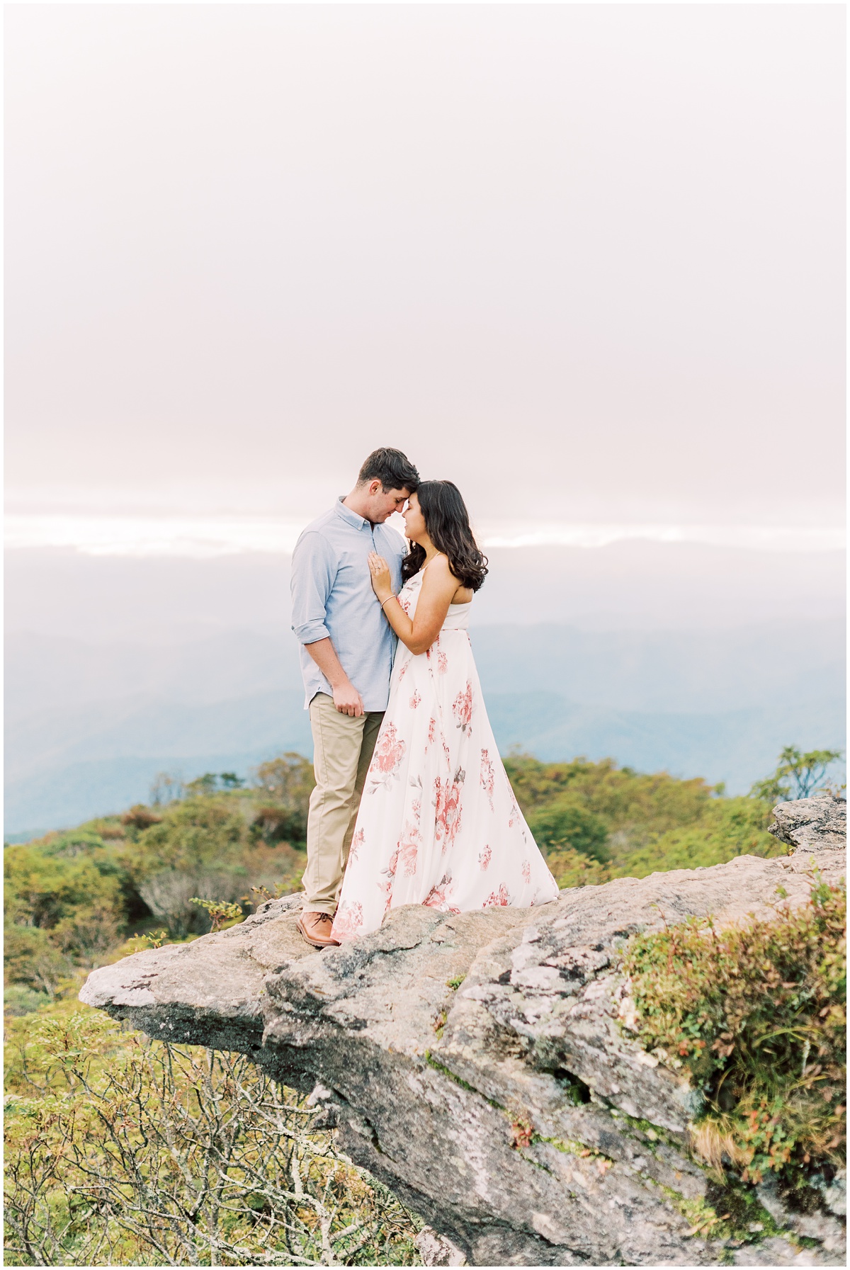 Mountain engagement, Greenville Wedding Photographer