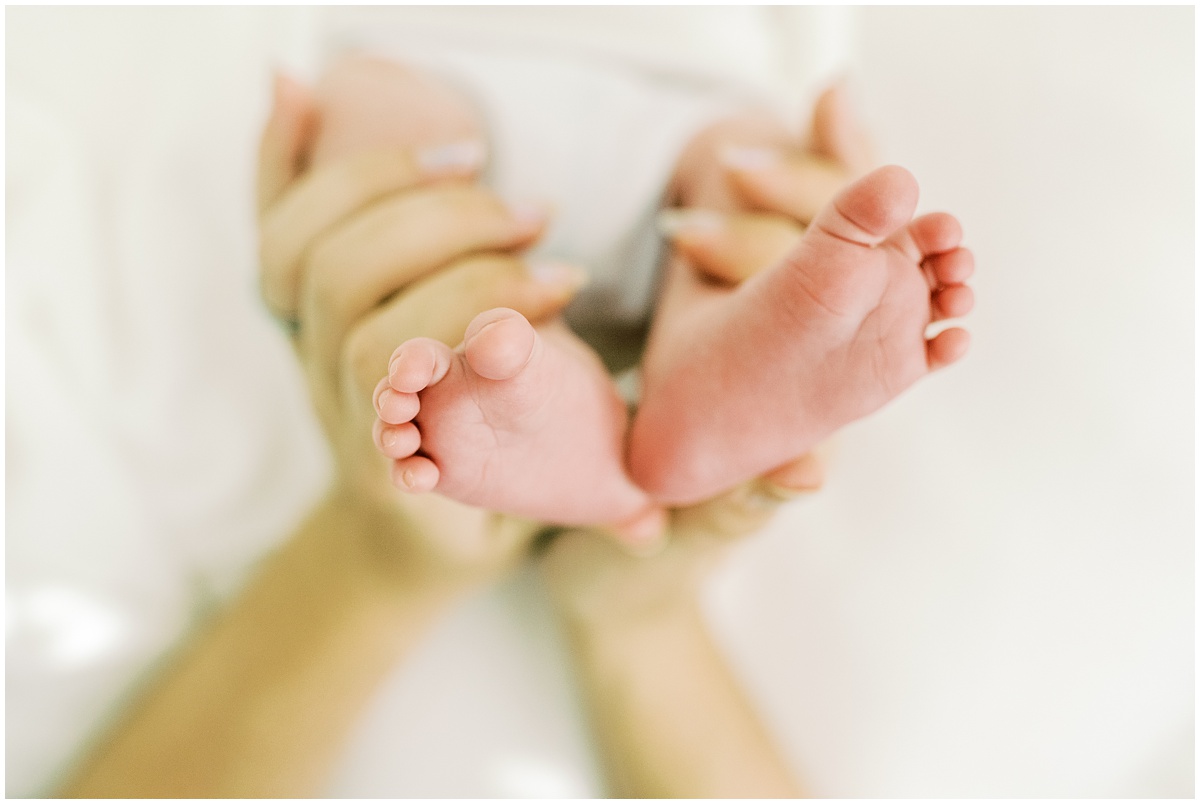 Greenville Newborn Photographer Newborn baby feet