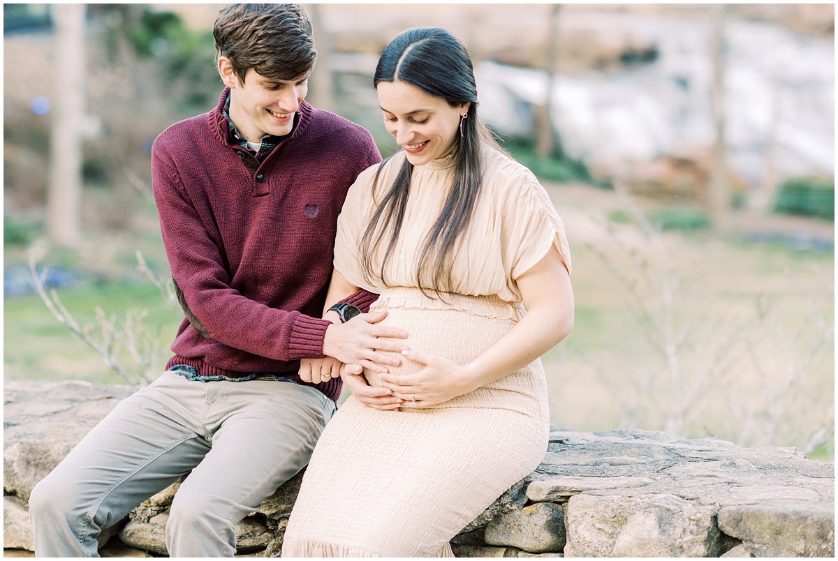 Downtown Greenville maternity photography