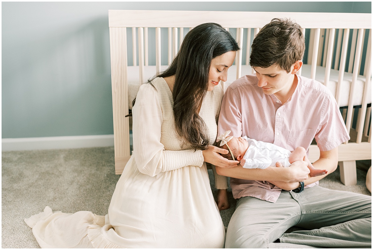 In Home Newborn Session, Greenville baby photographer