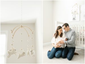 In Home Newborn Session, Easley SC