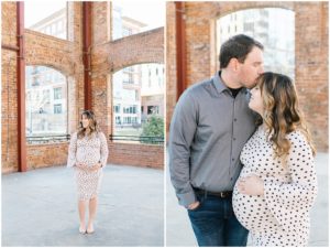 Downtown Greenville maternity photos
