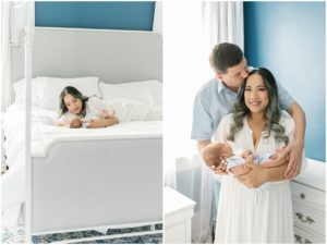 In home newborn photography, Greenville photographer