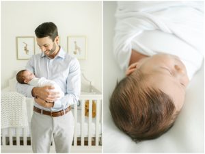 Lifestyle newborn session, Greenville baby photography