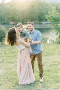 Outdoor family session, Greenville photographer.