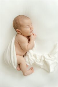 Organic newborn photography, Greenville.