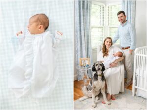 In home newborn photography Greenville