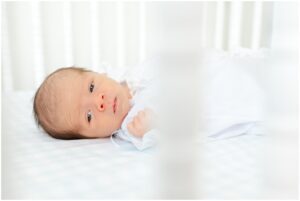 Lifestyle in-home newborn photography in Upstate South Carolina.
