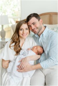 In home newborn photography Greenville
