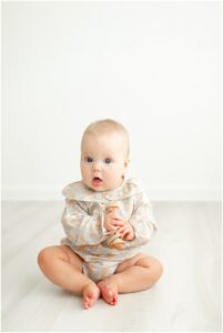 Greenville studio baby photographer.