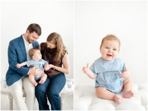 Studio baby photographer, Greenville, SC.