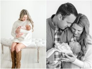 Greer, SC studio newborn photographer.