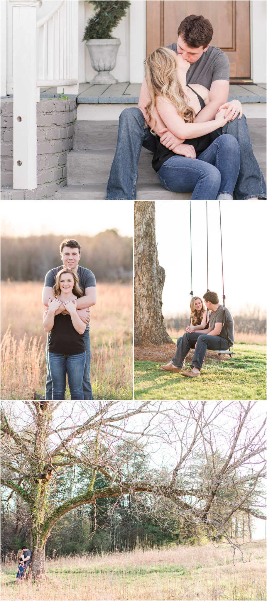 Ellery Farms Engagement Session with Tree Swing
