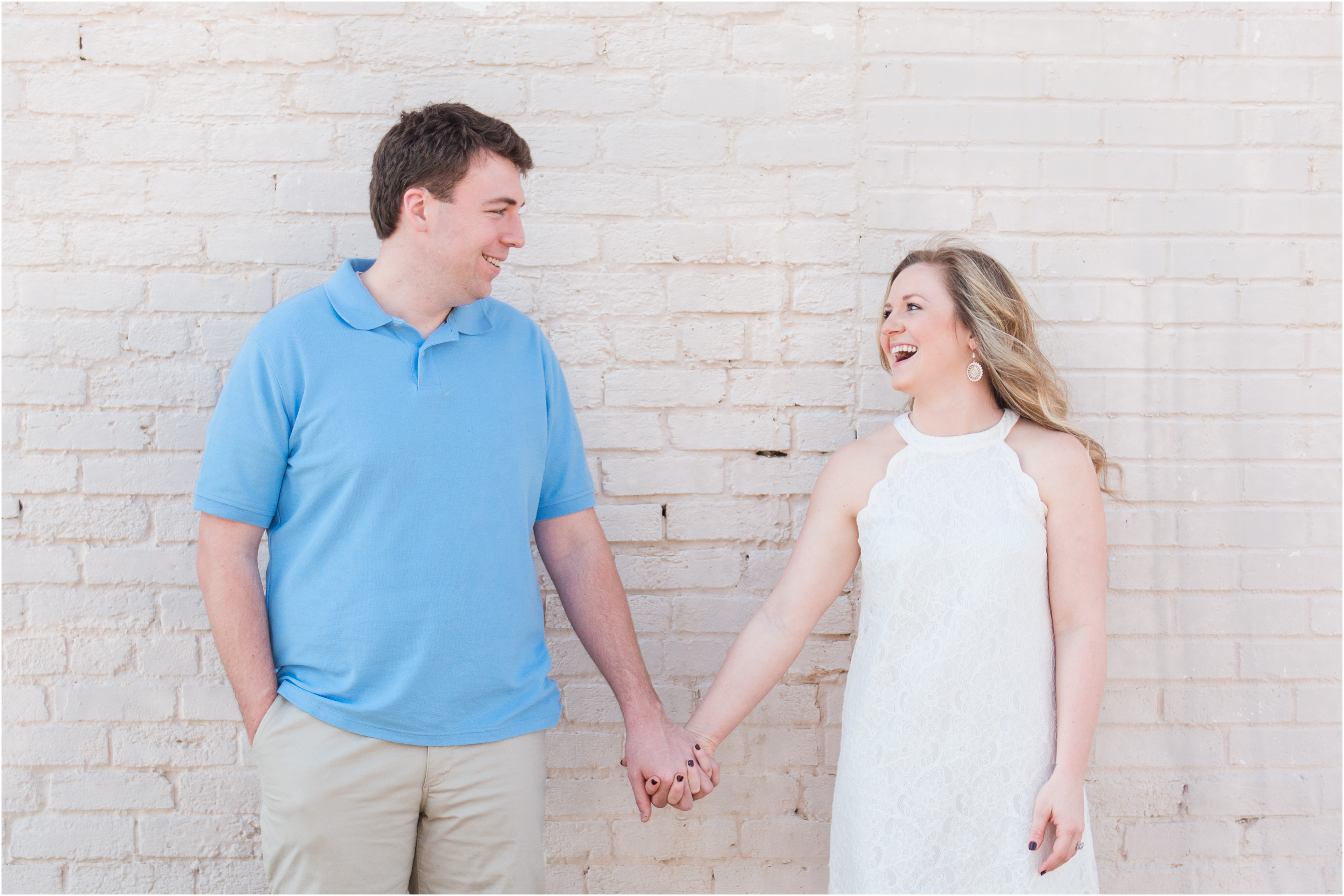 Downtown inspired engagement photography in Woodruff, SC.
