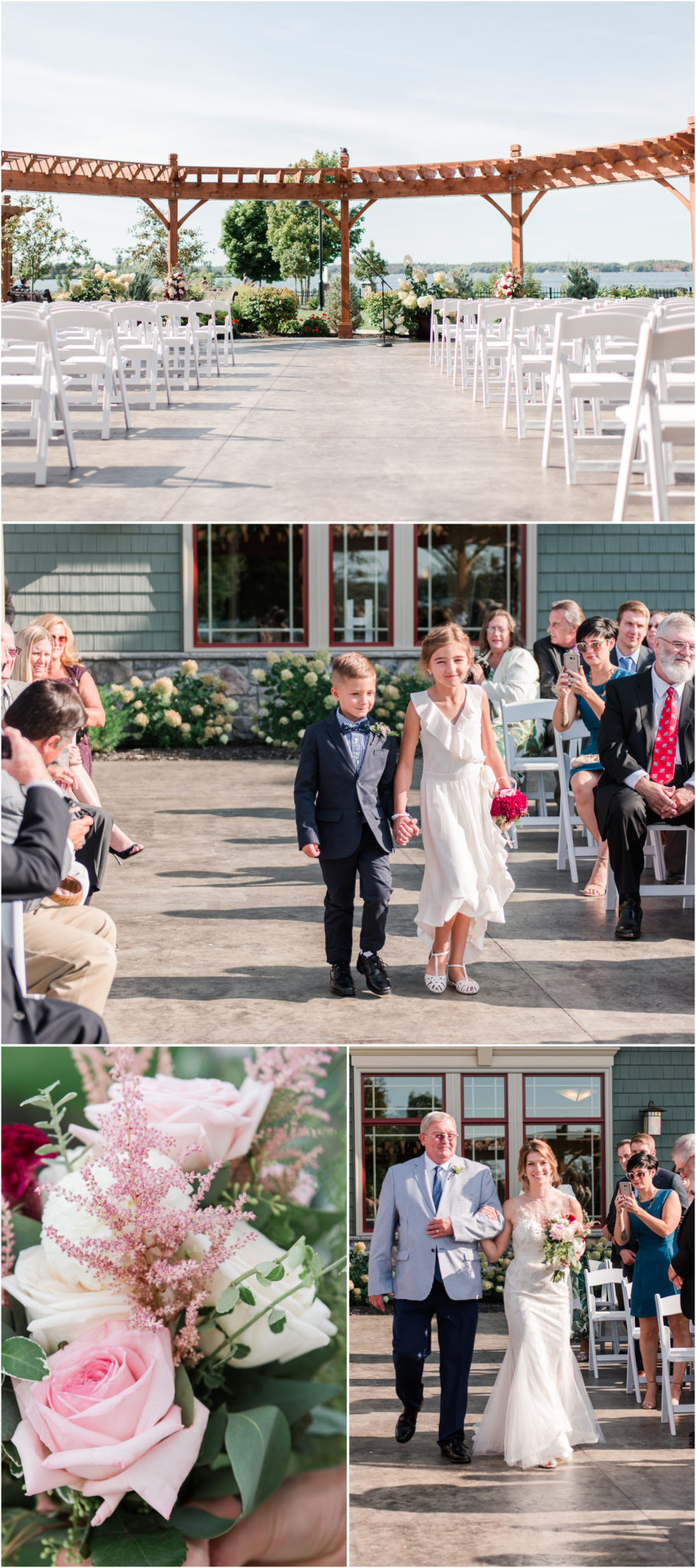 1000 Islands Harbor Hotel Wedding in Clayton, New York Outdoor Wedding Ceremony