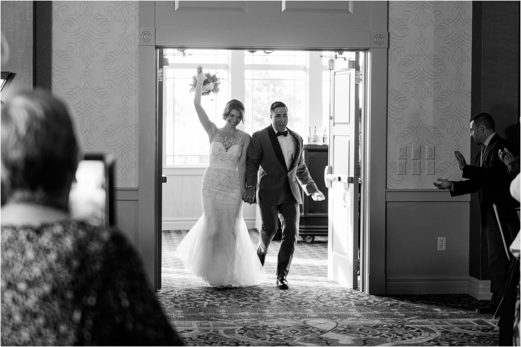 1000 Islands Harbor Hotel Wedding in Clayton, New York Bride & Groom Entrance