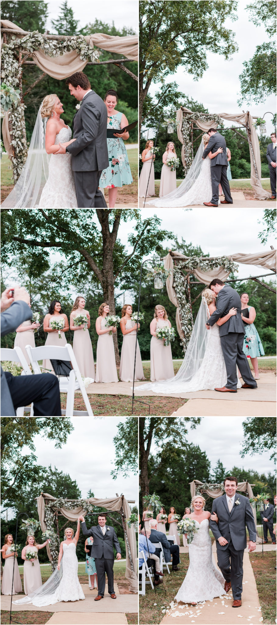 An Ellery Farms Wedding in Woodruff South Carolina outdoor wedding ceremony