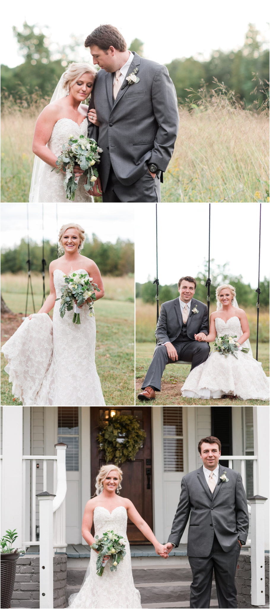 An Ellery Farms Wedding in Woodruff South Carolina Bride and Groom photos