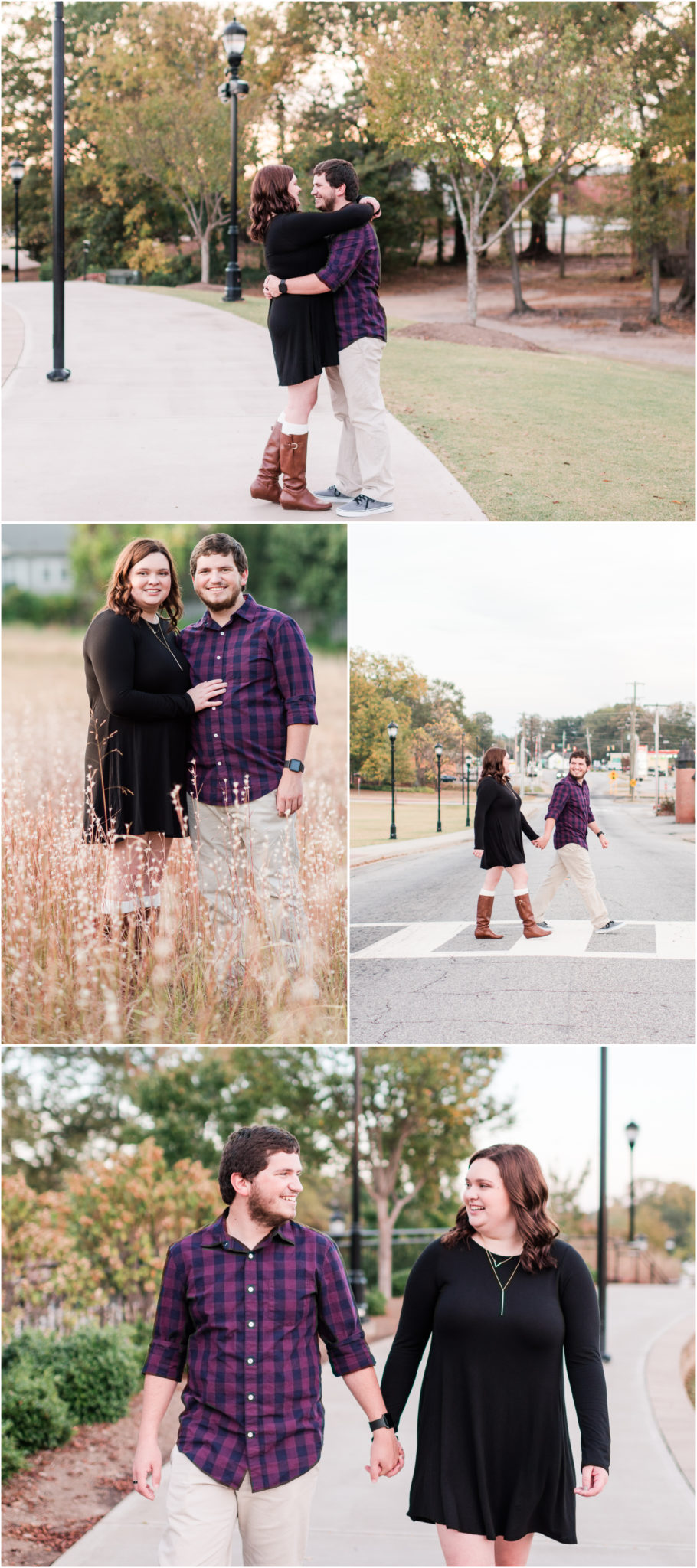 Downtown Greer Engagement Session in Greer, South Carolina