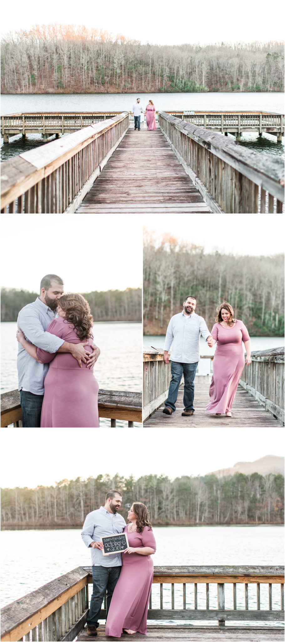 Sunset Engagement Session by the lake