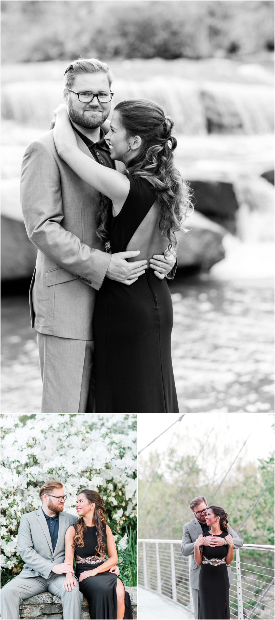 A Reedy River Spring Engagement in Falls Park Greenville