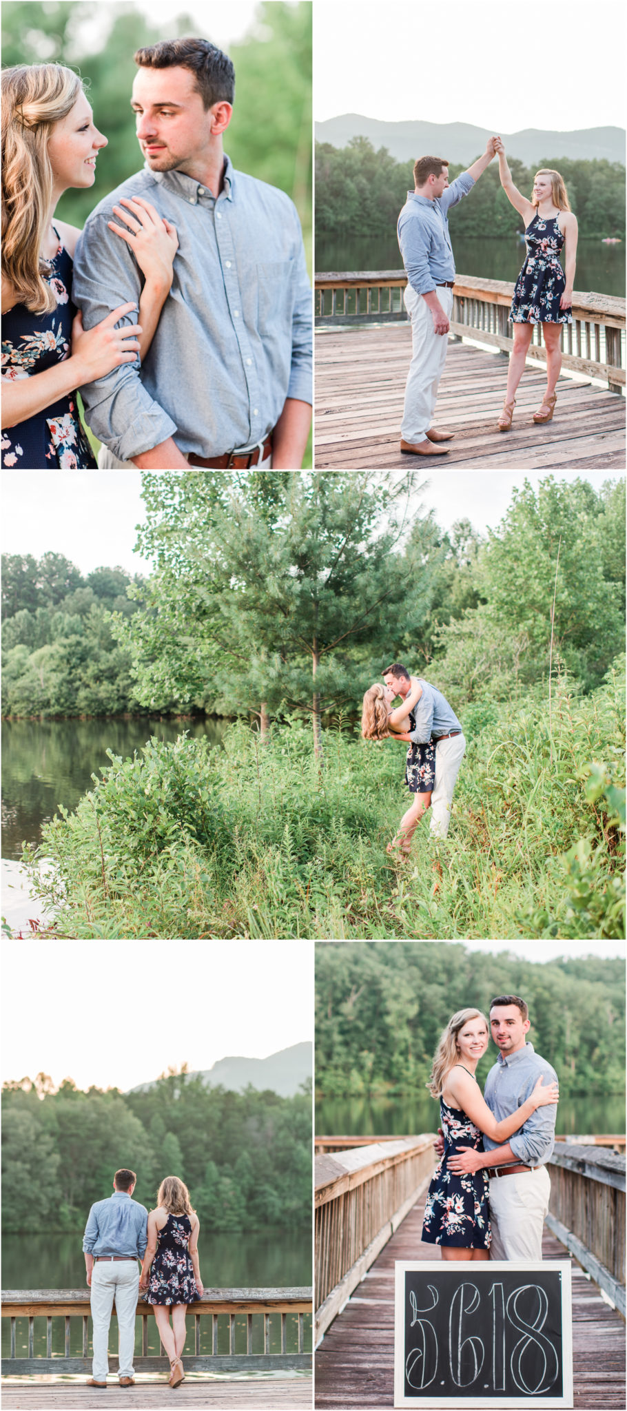 Summer Engagement Session by the lake