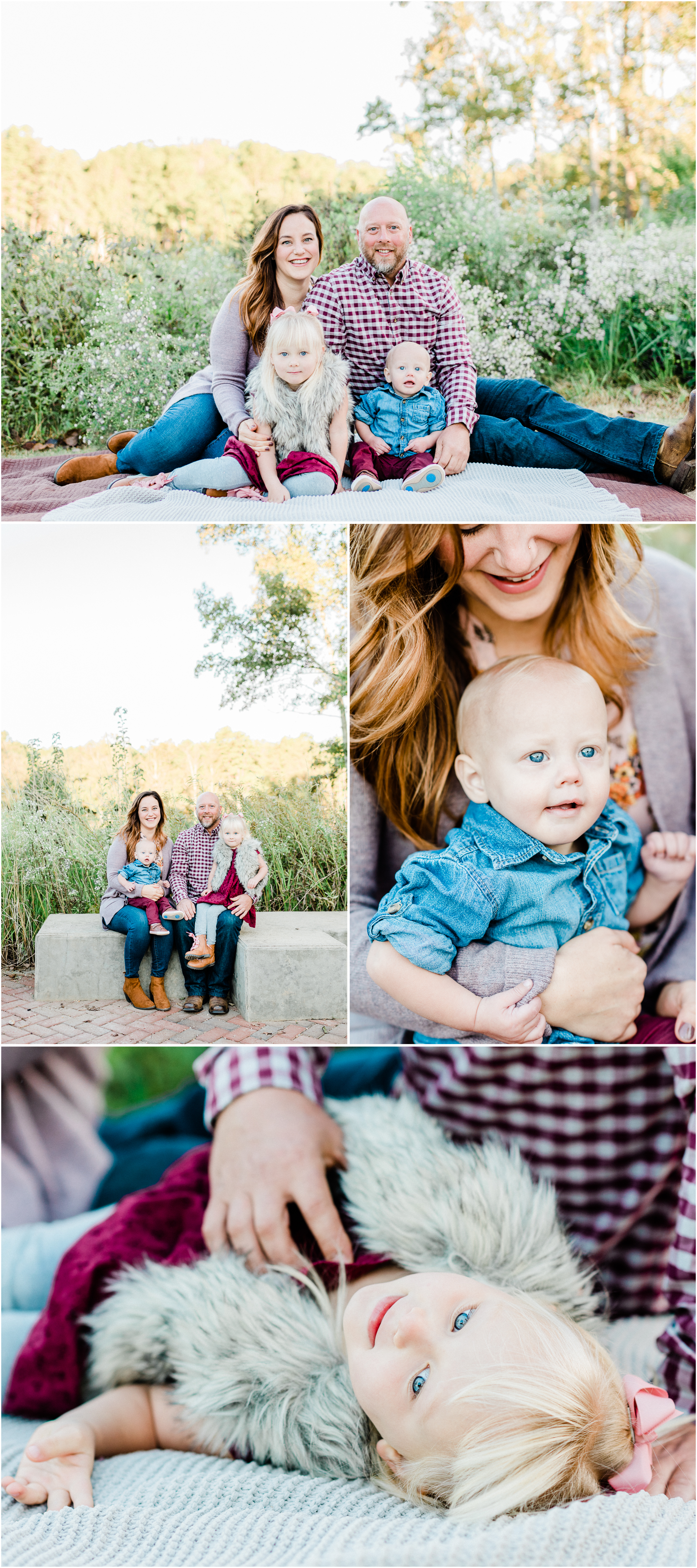 Fall Furman Family session in Greenville, SC