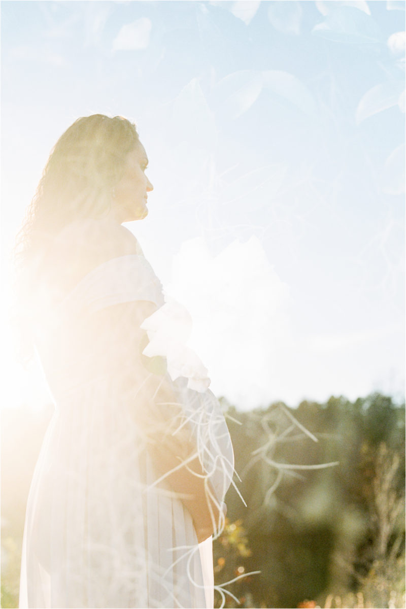 Table Rock Maternity Session Film Double Exposure
