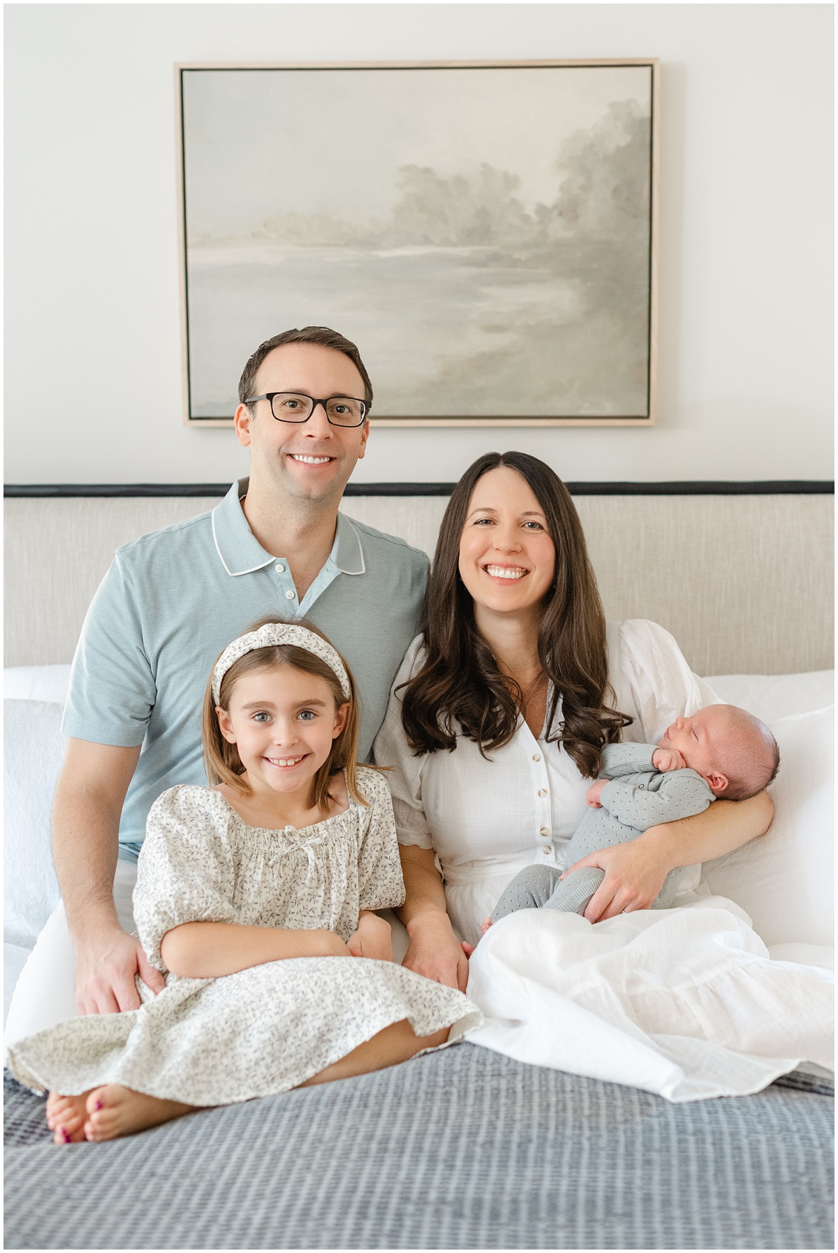 Lifestyle Greenville In-home Newborn Session