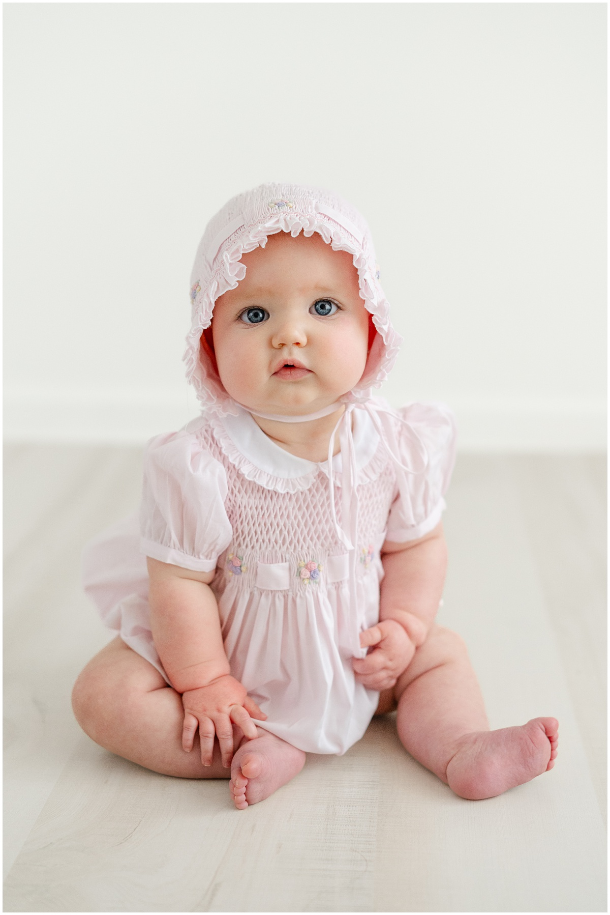 Timeless studio baby portraits, Greenville, South Carolina.