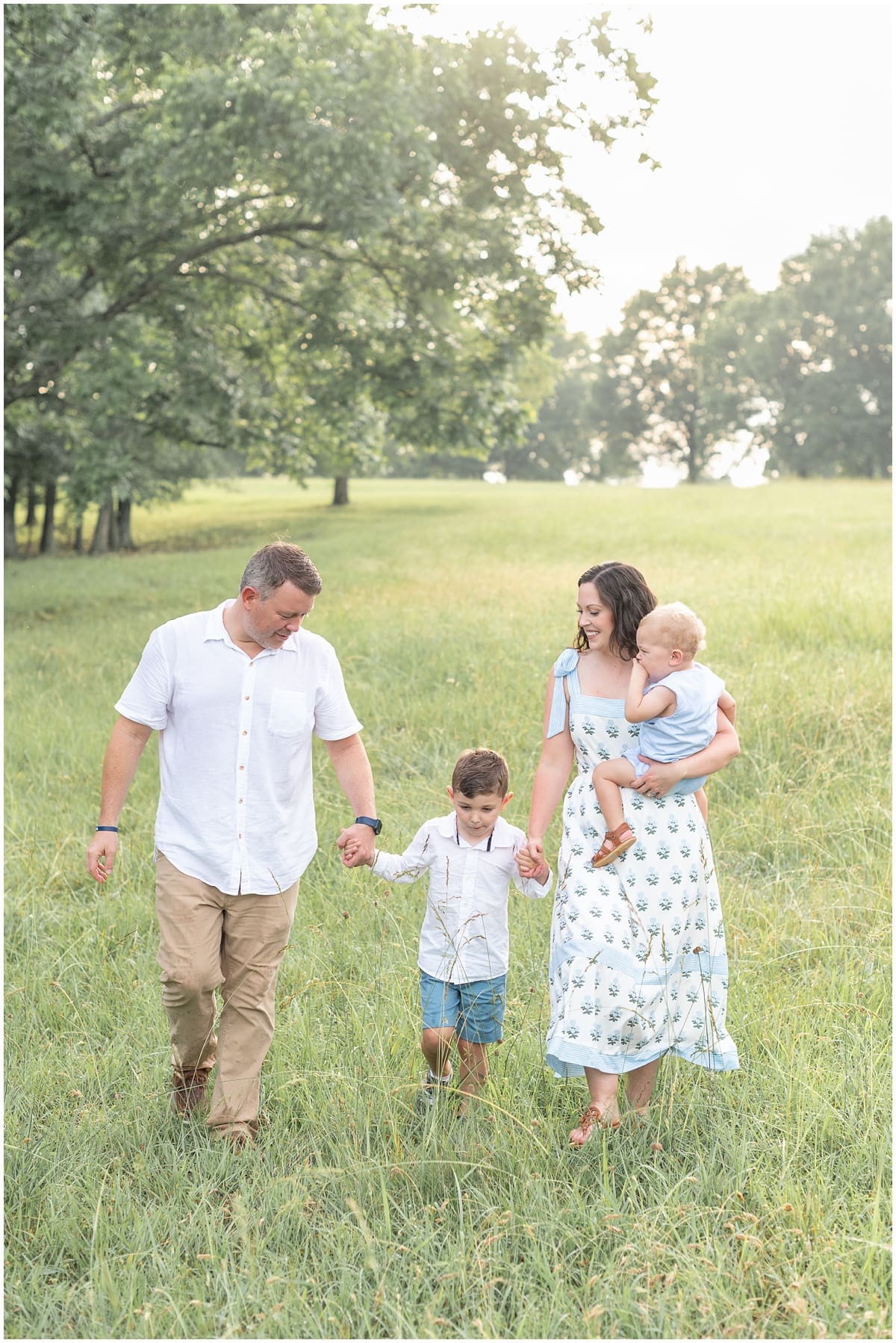 Outdoor family photos, Greenville, South Carolina.